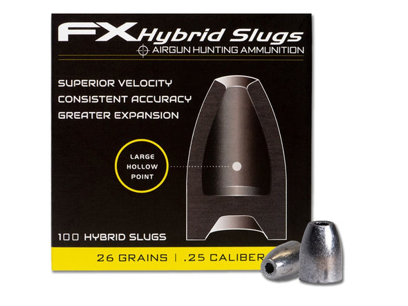 FX HYBRID SLUGS 25 CAL 26.3GR (100PK)