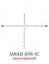 ELEMENT OPTICS HELIX 4-16X44 FFP [RET:APR-1C MRAD]
