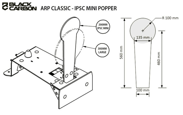 BLACK CARBON ARP - AUTO RESET POPPER 8MM MINI (CLASSIC)