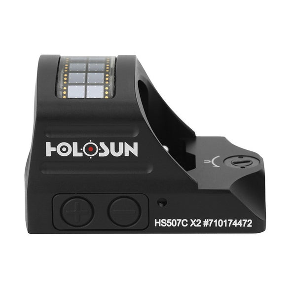 HOLOSUN HS507C RED DOT SIGHT 2 MOA DOT / 32 MOA CIRCLE - SOLAR - BATTERY
