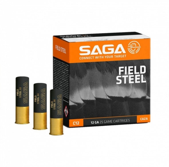 SAGA FIELD STEEL 12GA 36GR 2 3/4" #4