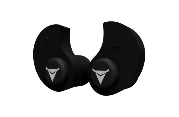 DECIBULLZ CUSTOM MOLDED EARPLUGS BLACK