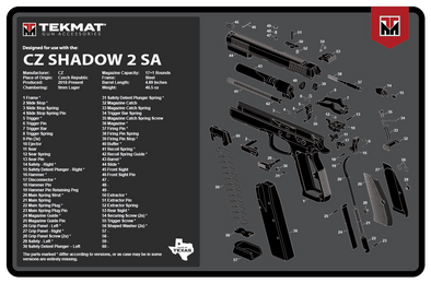 TEKMAT GUN CLEANING MAT - CZ SHADOW 2