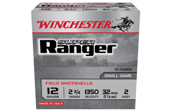 WINCHESTER 12G (NO. 2) 32G SUPER RANGER FIELD SHOTSHELL
