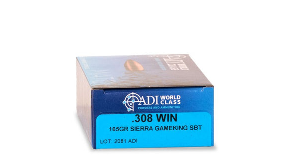 ADI WORLD CLASS 308 WIN 165GR SGK (20 PK)