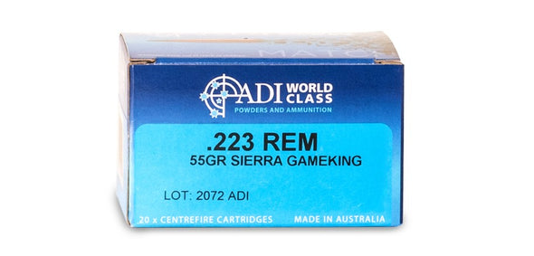 ADI WORLD CLASS 223REM 55GR GAMEKING (20 PK) 
