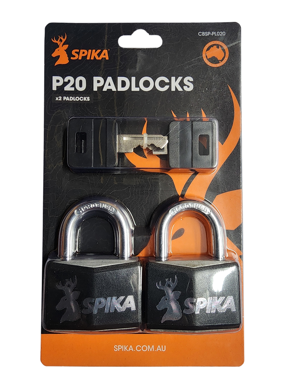 SPIKA PADLOCK - P20 (TWIN PACK)