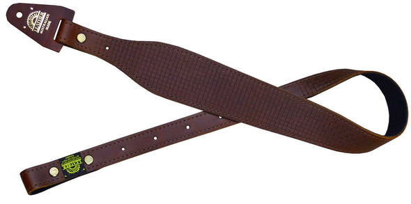 COLONIAL LEATHER TAPERED SUEDE BACK, SMALL BASKET WEAVE SLING 60mm [CLR:BROWN]